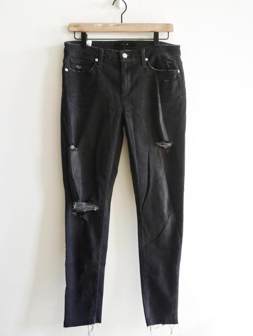 Joe’s Jeans Black Distressed Skinny Jeans